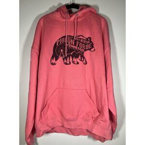 Pacific & Co coral pink Great Smoky Mountains graphic hoodie L Tennessee